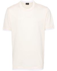 Brioni - Neutral Logo-embroidered Layered T-shirt - Men's - Cotton - Lyst