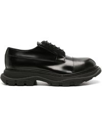 Alexander McQueen - Tread Leather Derby Shoes - Lyst