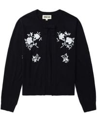 ShuShu/Tong - Floral-embroidered Knitted Cardigan - Lyst