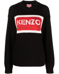 KENZO - Logo-intarsia Sweater - Lyst