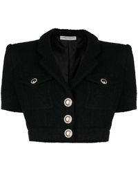 Alessandra Rich - Bouclé Tweed Short Jacket - Lyst
