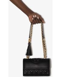 Tory Burch - Fleming Small Leather Cross Body Bag - Lyst