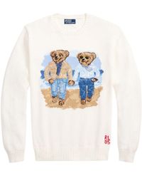 Polo Ralph Lauren - The Ralph & Ricky Bear Cotton Jumper - Men's - Cotton - Lyst