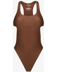 Abysse Margot Cutout Swimsuit - Brown
