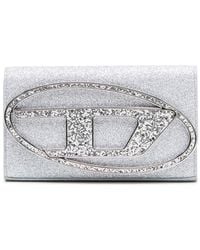 DIESEL - -tone 1dr Glitter Wallet-on-chain - Women's - Polyethylene Terephthalate (pet)/calf Leather - Lyst
