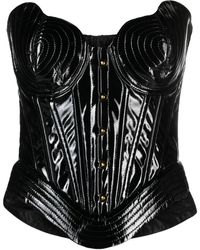 Maria Lucia Hohan - Electra Patent-finish Corset Top - Lyst
