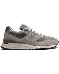 New Balance - 998 Made In Usa "grey/silver" Sneakers - Lyst