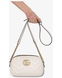 small gg marmont 2.0 matelassé leather shoulder bag