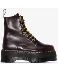 dr martens velvet platform