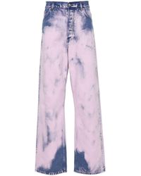 Dries Van Noten - Pine Straight Leg Jeans In Pink - Lyst