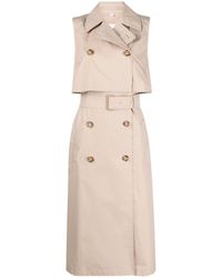 Burberry - Petite Belted Trechcoat Dress - Lyst