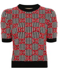 Gucci - GG-jacquard Knitted Wool Top - Lyst