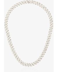 SHAY - 18kt White Gold Mini Pavé Diamond Link Necklace - Lyst