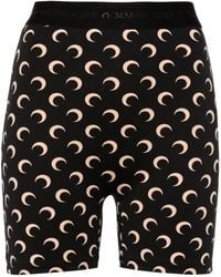 Marine Serre - Logo Cyclist Shorts - Lyst