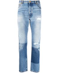 Moncler Genius - Ripped-detail Straight-leg Jeans - Lyst