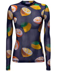 JW Anderson - Fruit-print Long-sleeved Top - Unisex - Recycled Polyester/elastane - Lyst