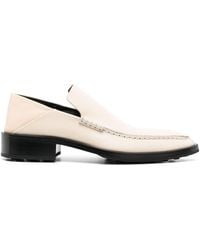 Jil Sander - Pointed-toe Leather Loafers - Lyst