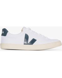 Veja Leather Esplar Rose Gold Low-top Sneakers in Metallic - Lyst
