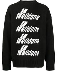 we11done - Logo-embroidered Jumper - Lyst