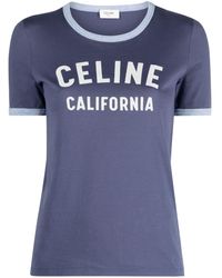Celine - California 70's Cotton T-shirt - Lyst