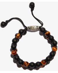 David Yurman Sterling Spiritual Beads Tiger's Eye Bracelet - Multicolor