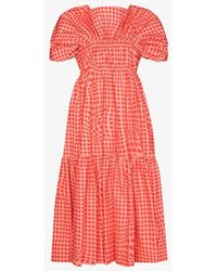 gingham midi dress australia