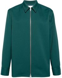 Jil Sander - Zip Up Shirt Jacket - Men's - Polyester/viscose - Lyst