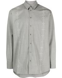 Soulland - Damon Embroidered Shirt - Lyst