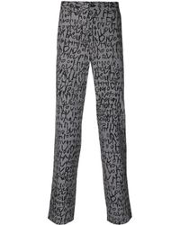 Comme des Garçons - Plaid-check Jacquard Straight-leg Trousers - Lyst