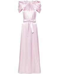 Huishan Zhang - Crystal-Embellished Satin Gown - Lyst