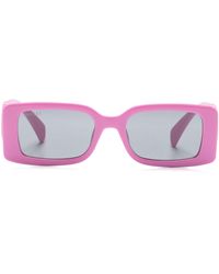 Gucci - Interlocking G Rectangle-frame Sunglasses - Lyst