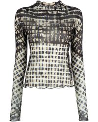 KNWLS - Neutral Halcyon Plaid-pattern Top - Lyst