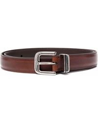 Brunello Cucinelli - Buckled Leather Belt - Lyst