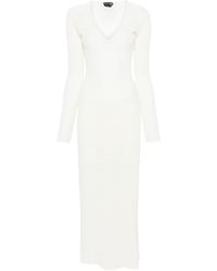Tom Ford - Pointelle-knit Maxi Dress - Lyst
