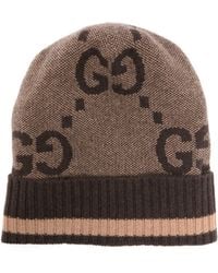 Gucci - Gg Cashmere Beanie Hat - Lyst