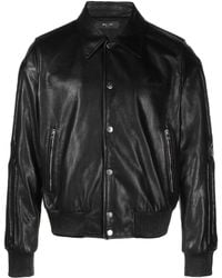 Amiri - Bones Embossed Leather Jacket - Lyst