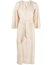 BOTEH - Neutral Citrine Net Cotton Maxi Dress - Women's - Cotton - Lyst