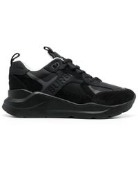 Burberry - Men Leather And Suede Sneaker - Lyst