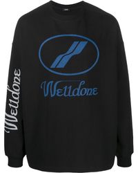 we11done - Logo Print Long Sleeve Top - Unisex - Cotton - Lyst