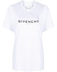 Givenchy - Black Reverse-print Cotton T-shirt - Lyst