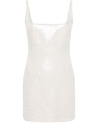 16Arlington - Neutral Sior Sequin-embellished Mini Dress - Lyst