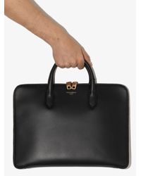 Mens Bags Briefcases and laptop bags Dolce & Gabbana Leather Handbag in Black for Men 