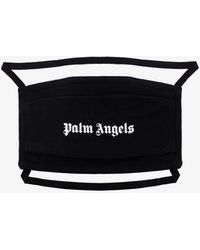 Palm Angels Cotton Logo Face Mask - Black