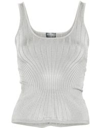 Mugler - Knitted Tank Top - Lyst