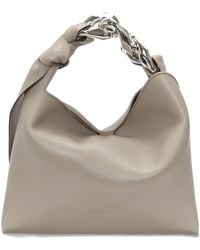 JW Anderson - Brown Chain Small Leather Tote Bag - Lyst