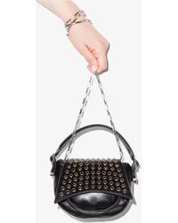 16Arlington Black Kiks Mini Leather Shoulder Bag