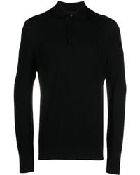 Brioni - Knit Long-sleeve Polo Shirt - Lyst