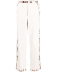 Bode - Neutral Prisma Embroidered Straight-leg Trousers - Men's - Cotton - Lyst