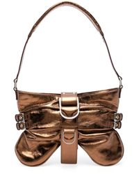 Blumarine - Bronze-tone Butterfly Leather Bag - Lyst