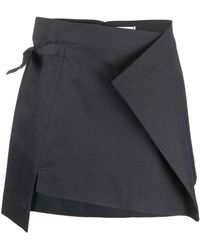 JW Anderson - Wrap Cotton Miniskirt - Lyst